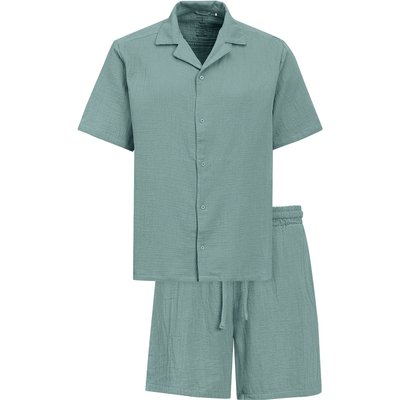 Herren Musselin-Shorty unifarben