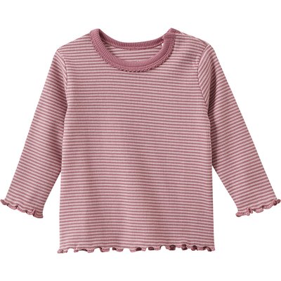 Newborn Langarmshirt mit Rippstruktur