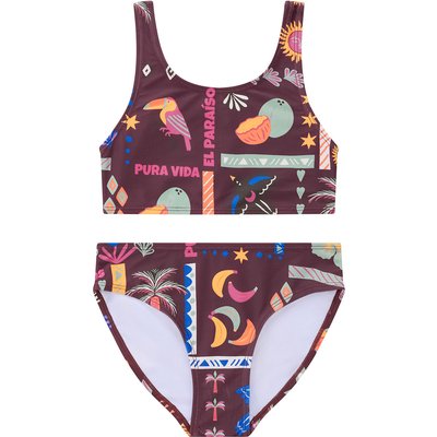 Mädchen Bikini mit Allover-Print