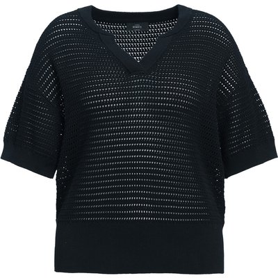 Damen Strickshirt mit Ajourmuster