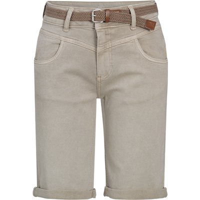 Damen Slim-Jeansshorts mit Gürtel