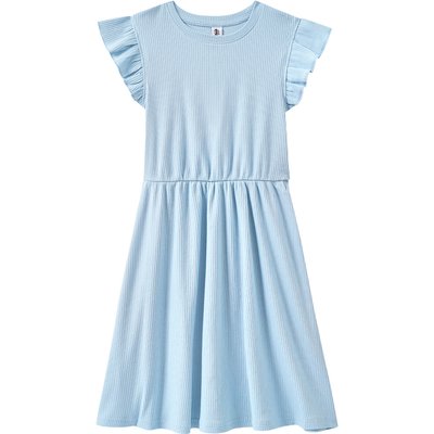 Mädchen Kleid mit Rippstruktur
