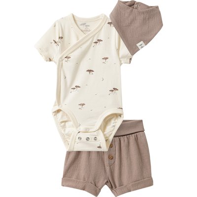 Newborn Set mit Body, Shorts und Bandana