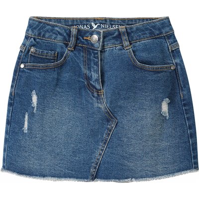 Mädchen Jeansrock mit Used-Details