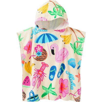 Kinder Badeponcho mit sommerlichen Motiven