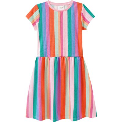 Mädchen Kleid mit bunten Streifen