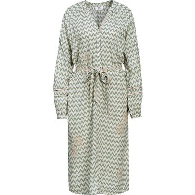 Damen Midikleid mit Zick-Zack-Muster