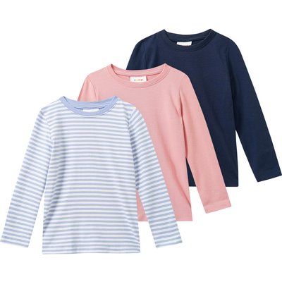 3 Mädchen Langarmshirts im Set