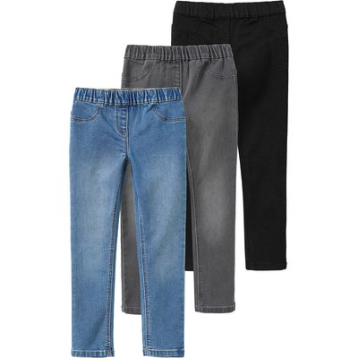 3 Mädchen Jeggings mit Stretch-Bund