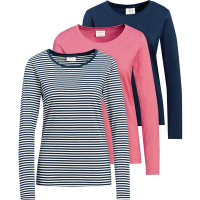 3 Damen Langarmshirts im Set