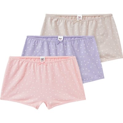 3 Mädchen Pantys mit Herz-Print