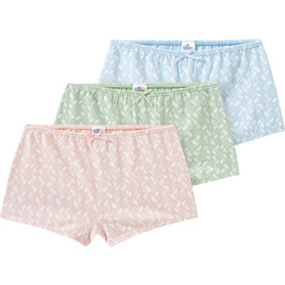 3 Mädchen Pantys mit floralem Print