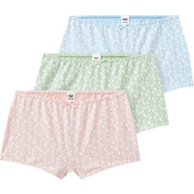 3 Mädchen Pantys mit floralem Print