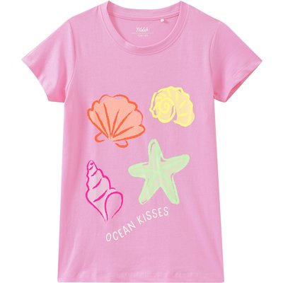 Mädchen T-Shirt mit Neon-Print