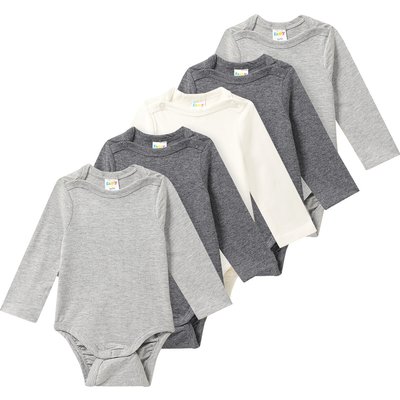 5 Baby Bodys im Farb-Mix
