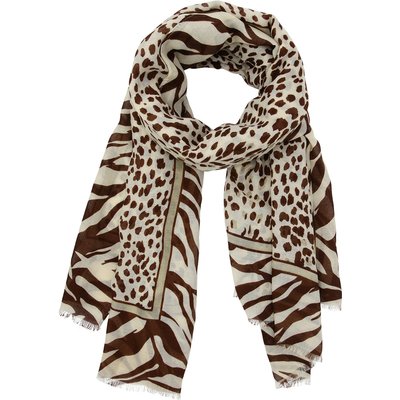 Damen Tuch mit tierischem Allover-Motiv