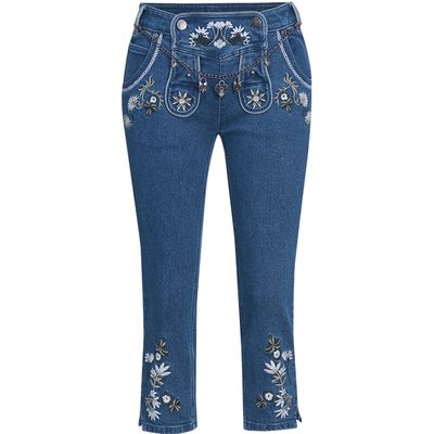 3/4 Damen Trachtenhose mit Stickereien