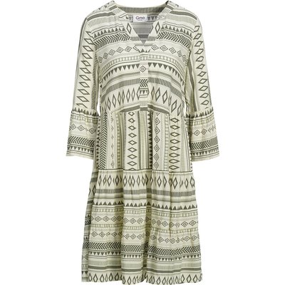 Damen Tunika-Kleid mit Allover-Muster