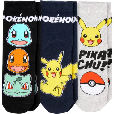 3 Paar Pokémon Socken im Set