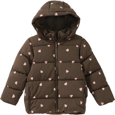 Mädchen Winterjacke mit Herz-Allover