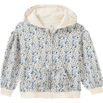 Mädchen Sweatjacke mit Blumen-Print