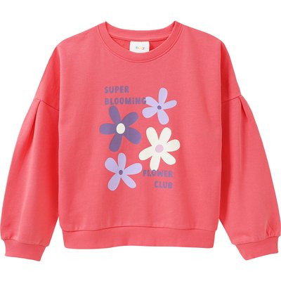 Mädchen Sweatshirt mit Blumen-Print