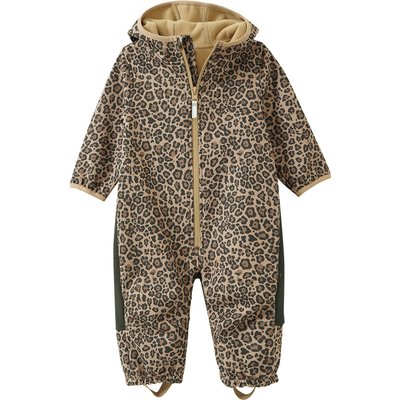 Baby Softshelloverall im Leo-Look