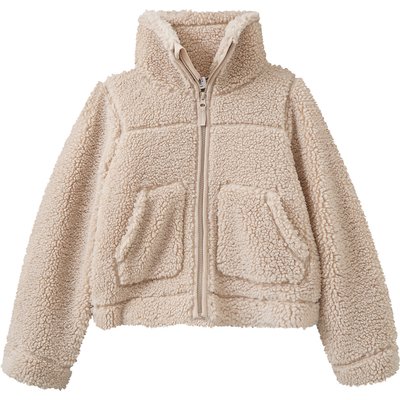 Mädchen Teddyjacke mit Kapuze