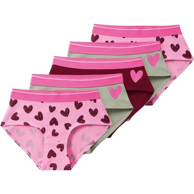 5 Mädchen Pantys mit Rippstruktur