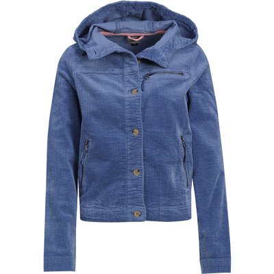 Damen Cordjacke mit Kapuze