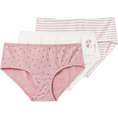 3 Damen Pantys im Muster-Mix