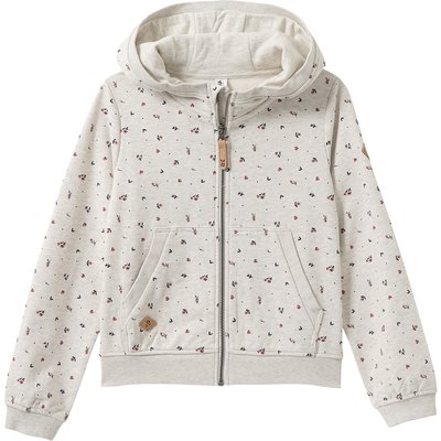 Mädchen Sweatjacke mit Blumen allover