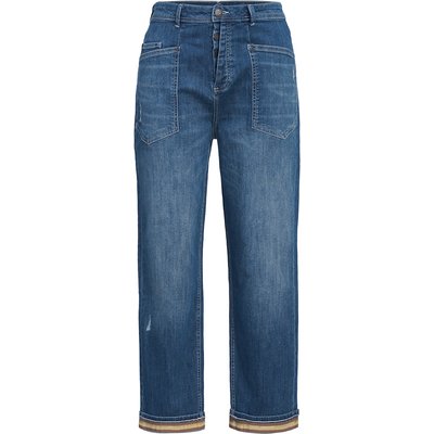 Damen Boyfriend-Jeans im Used-Look