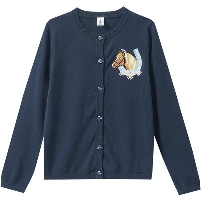 Mädchen Strickjacke mit Stickerei