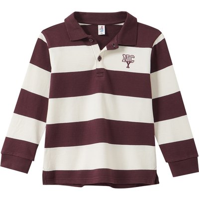 Jungen Langarmshirt mit Polo-Kragen