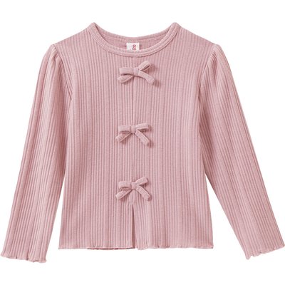 Mädchen Langarmshirt mit Zierschleifen