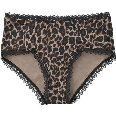 Damen Panty mit Leo-Muster