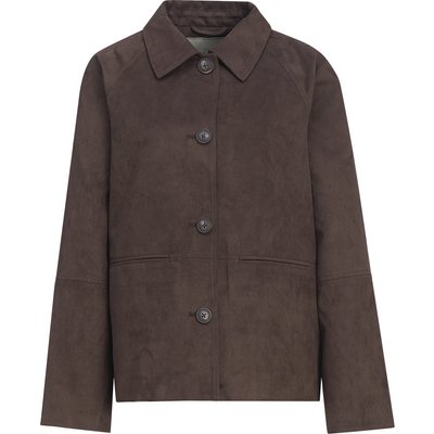 Damen Jacke in Veloursleder-Optik