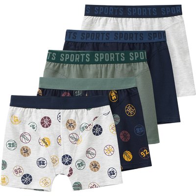 5 Jungen Boxer mit elastischem Webbund