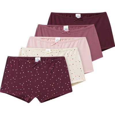 5 Mädchen Pantys in verschiedenen Dessins