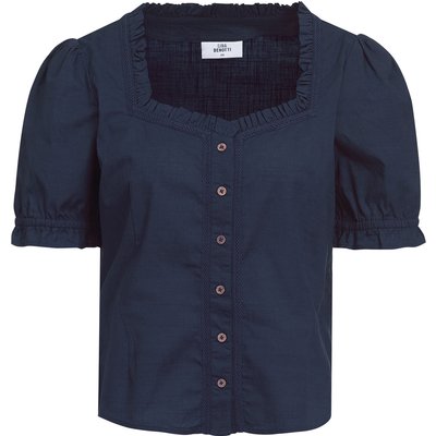 Damen Trachtenbluse mit weitem Ausschnitt