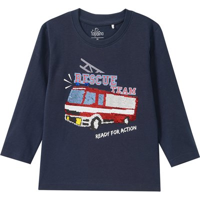 Jungen Langarmshirt mit Wendepailletten