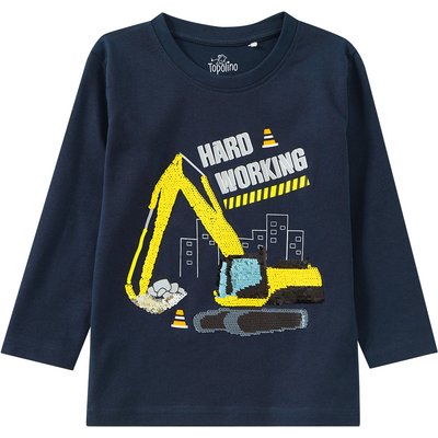 Jungen Langarmshirt mit Wendepailletten