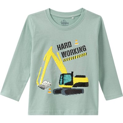 Jungen Langarmshirt mit Wendepailletten