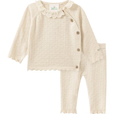 Newborn Set mit Strickjacke und Strickhose