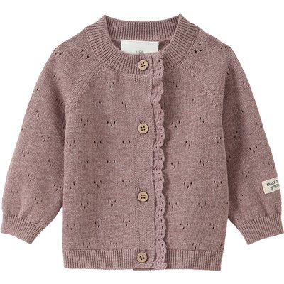 Newborn Strickjacke mit Ajour-Muster