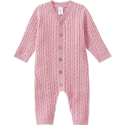 Newborn Strickoverall mit Knöpfen