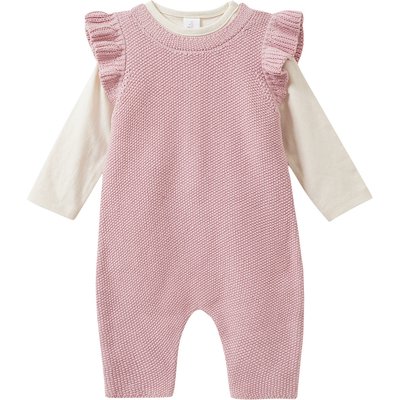 Newborn Set mit Langarmshirt und Overall