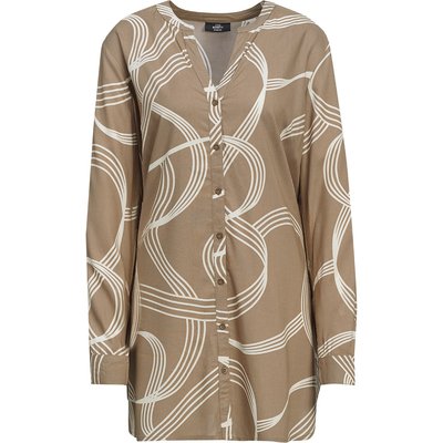 Damen Longbluse mit Turn-up-Ärmeln
