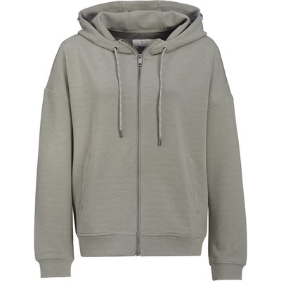 Damen Sweatjacke mit Rippstruktur